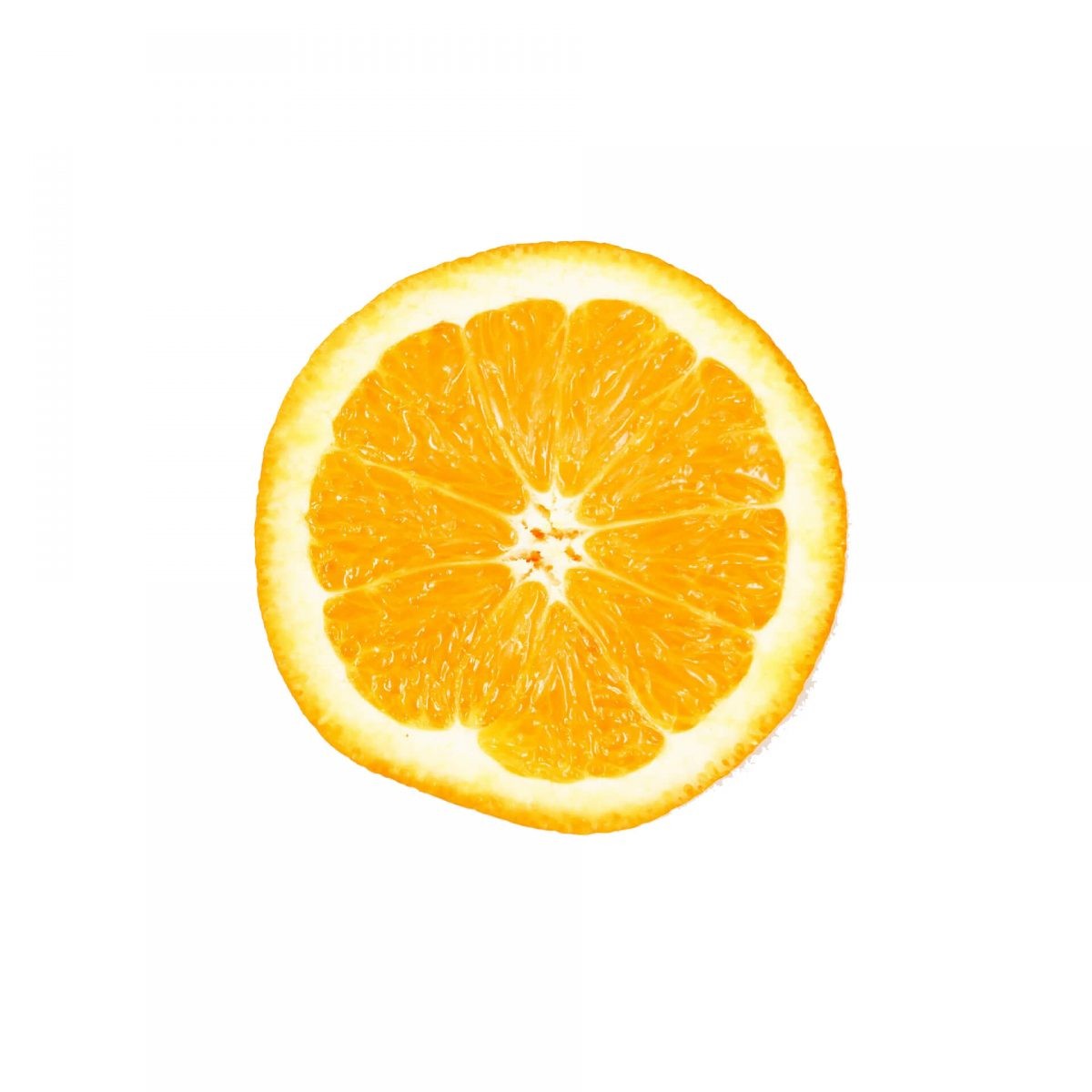 Апельсин сверху