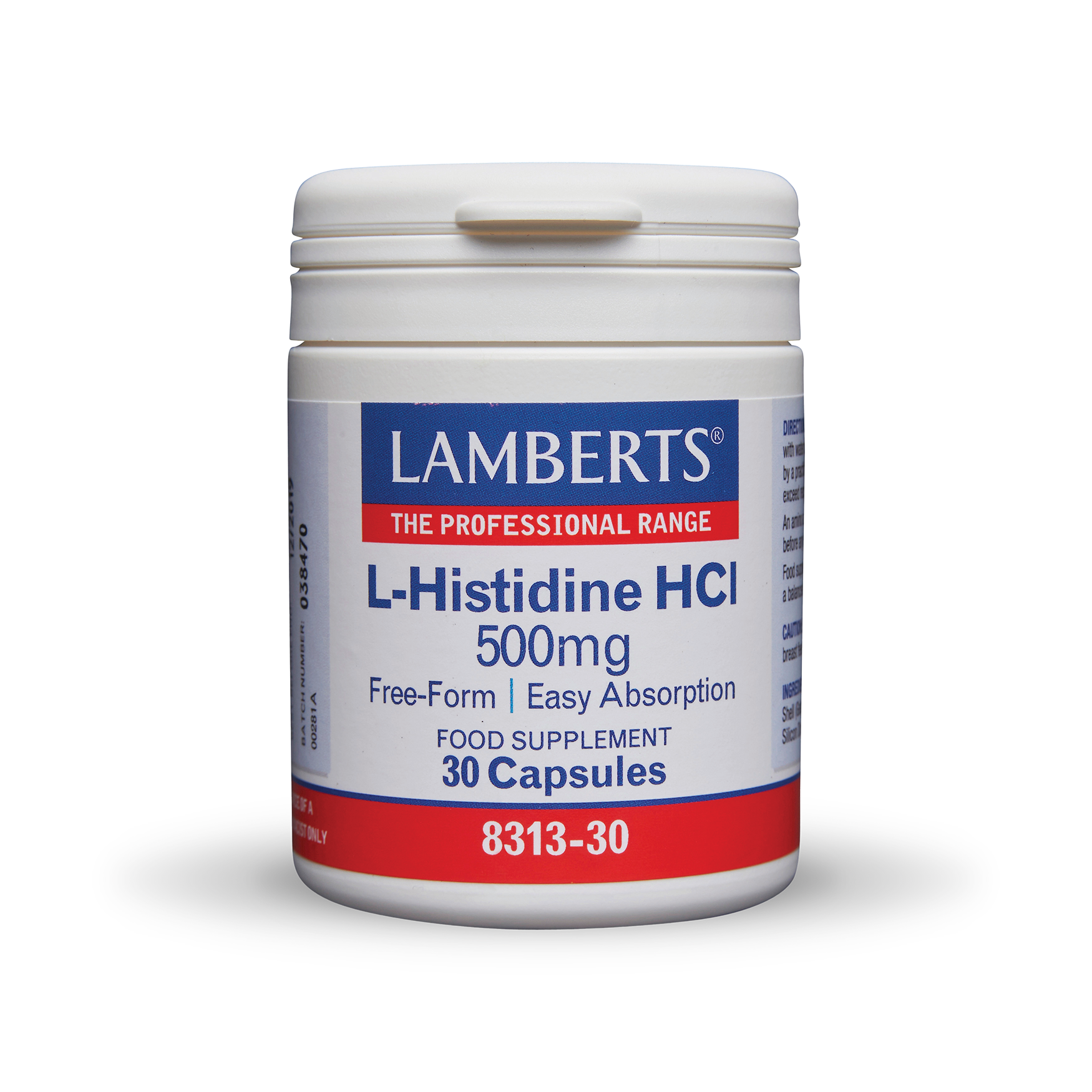 L-Histidine HCI 500mg