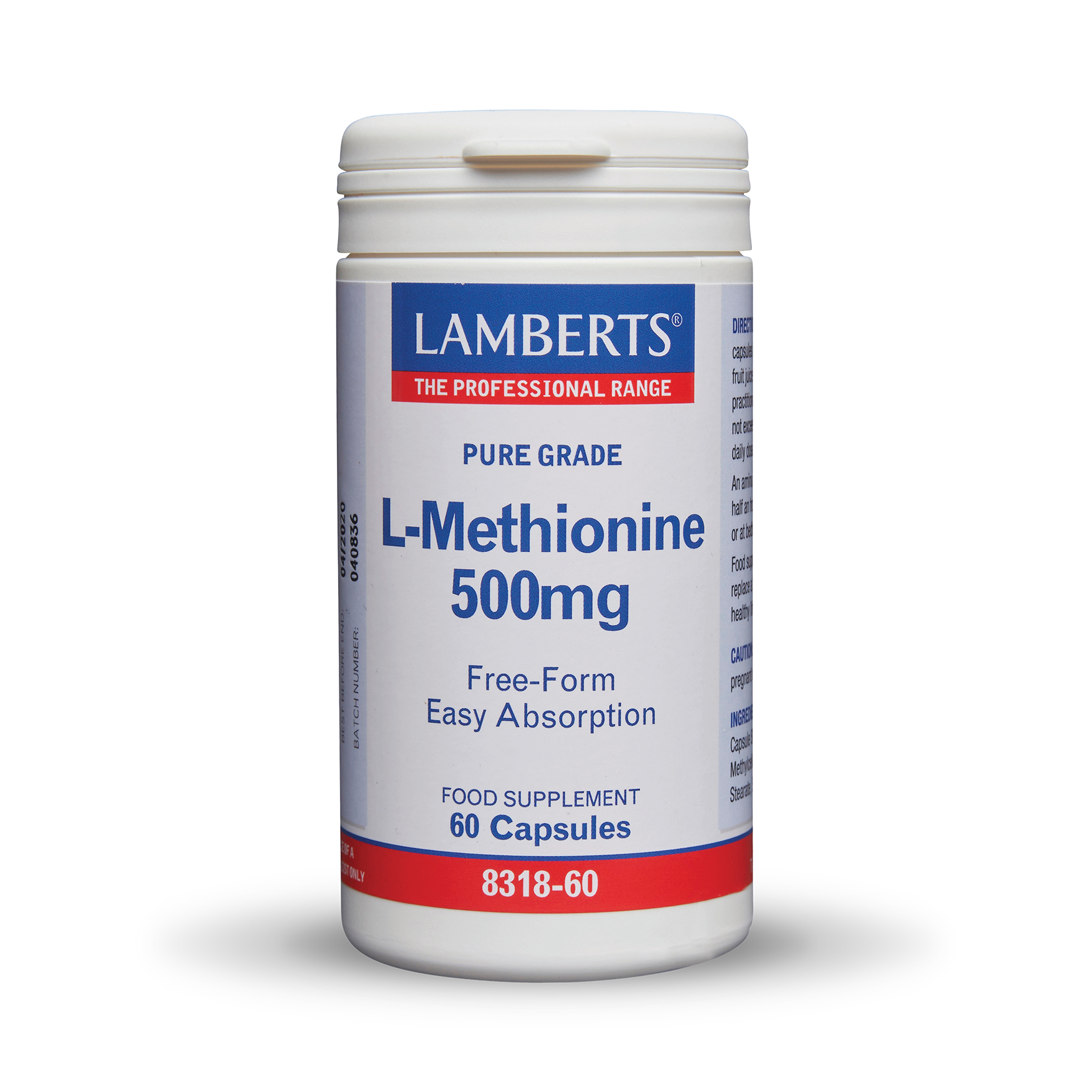 L-Methionine 500mg
